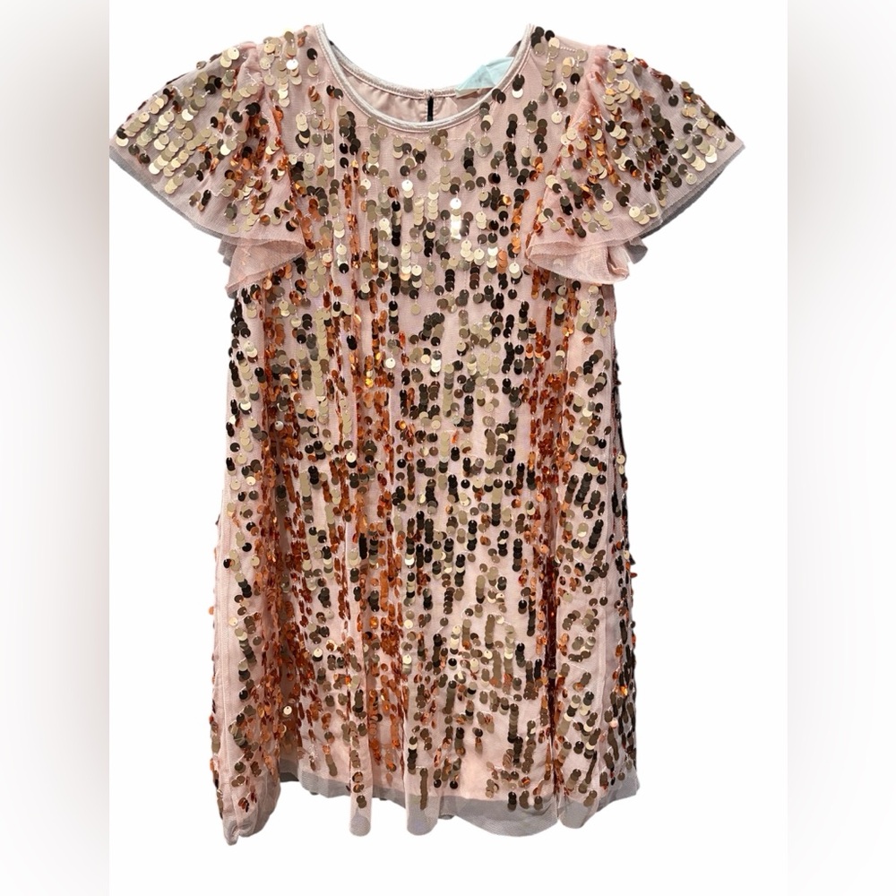 H&M Dusty Rose and Gold Sequin Dress